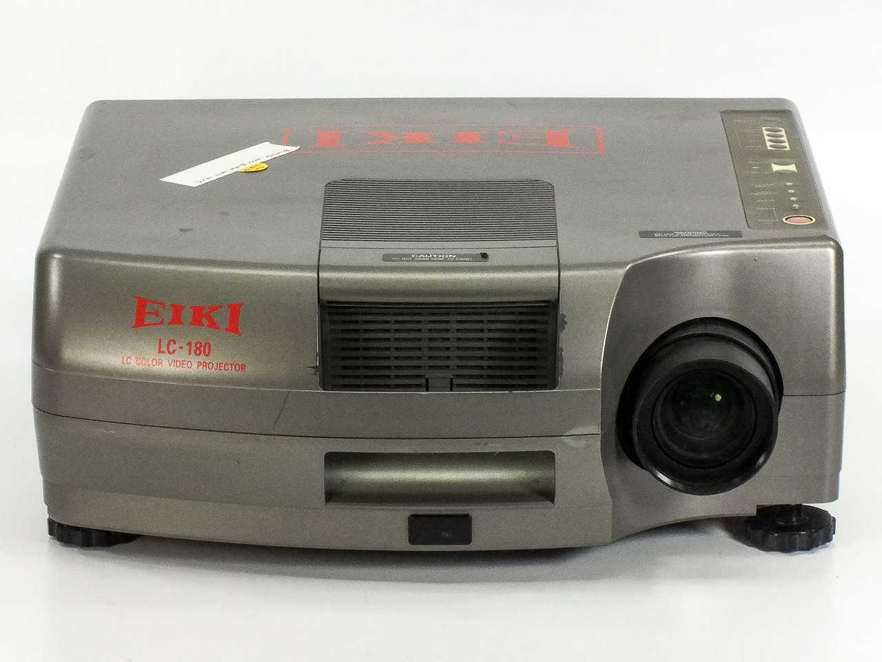 EIKI LC-180 LCD Projector with RCA / BNC-Coax/S-Video Inputs - No