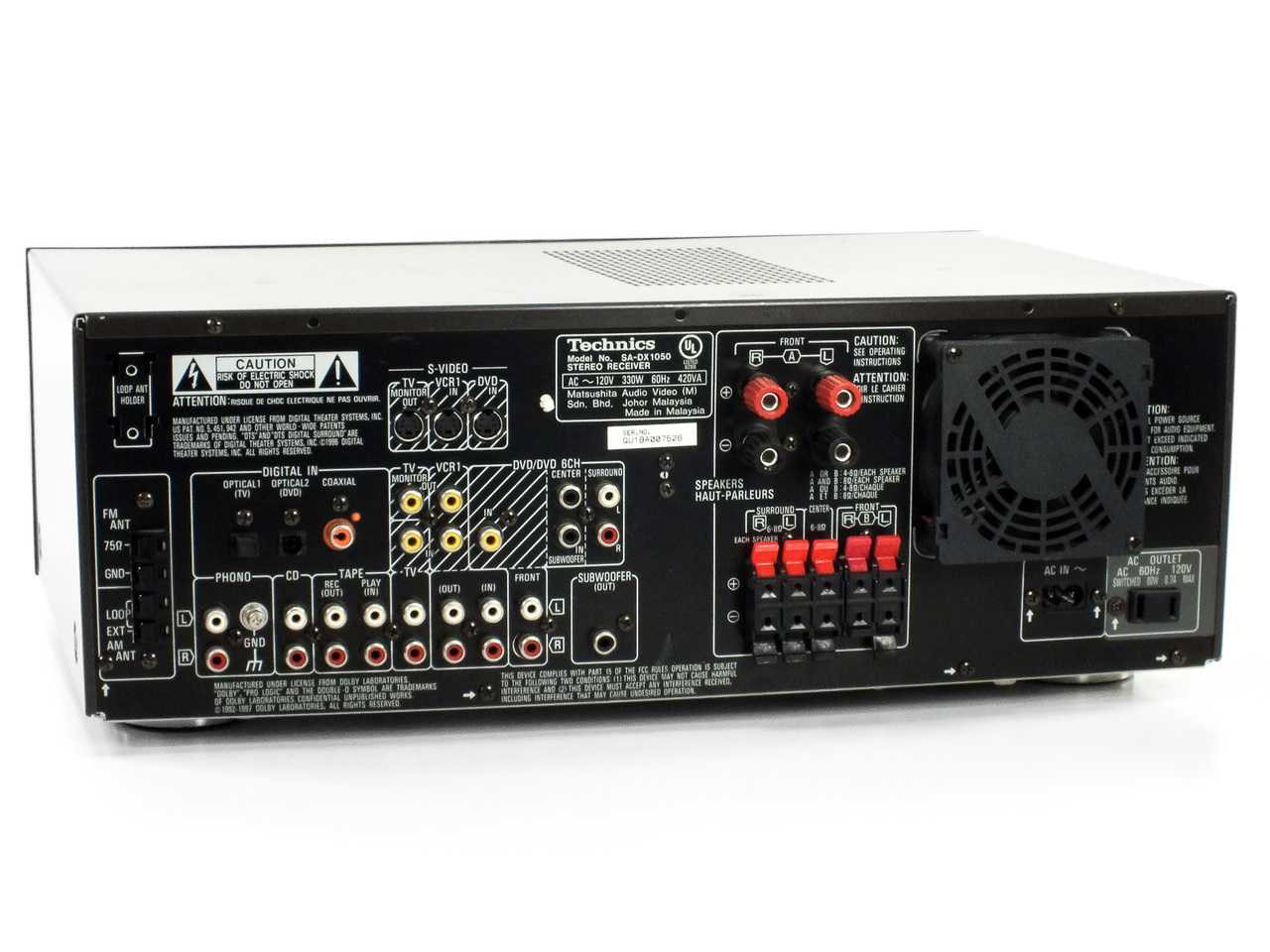 Technics SA-DX1050 Stereo Receiver with 5.1 Channel Surround Sound