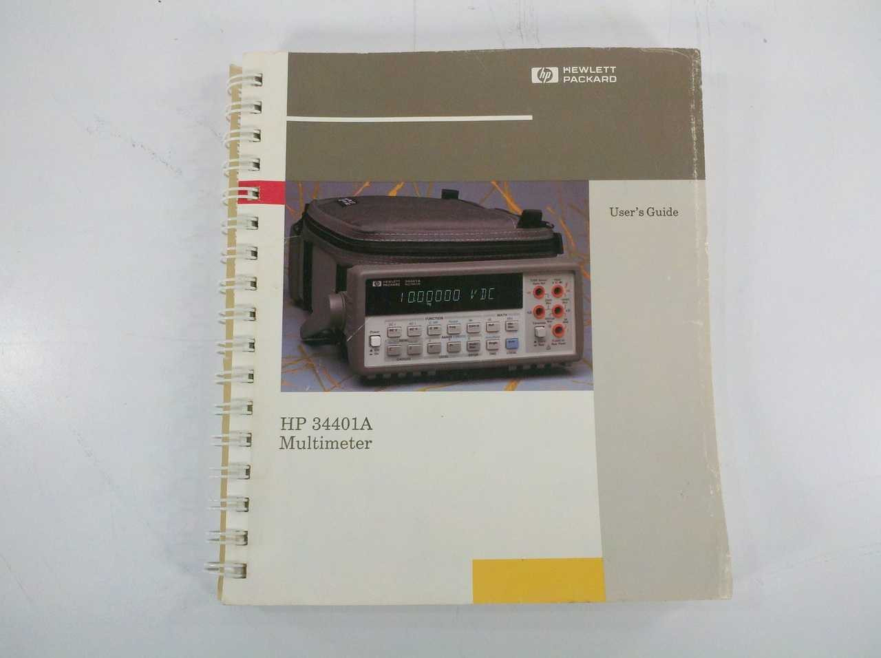 HP 34401-9000 Edition 3 34401A Multimeter User's Guide Printed June 1992