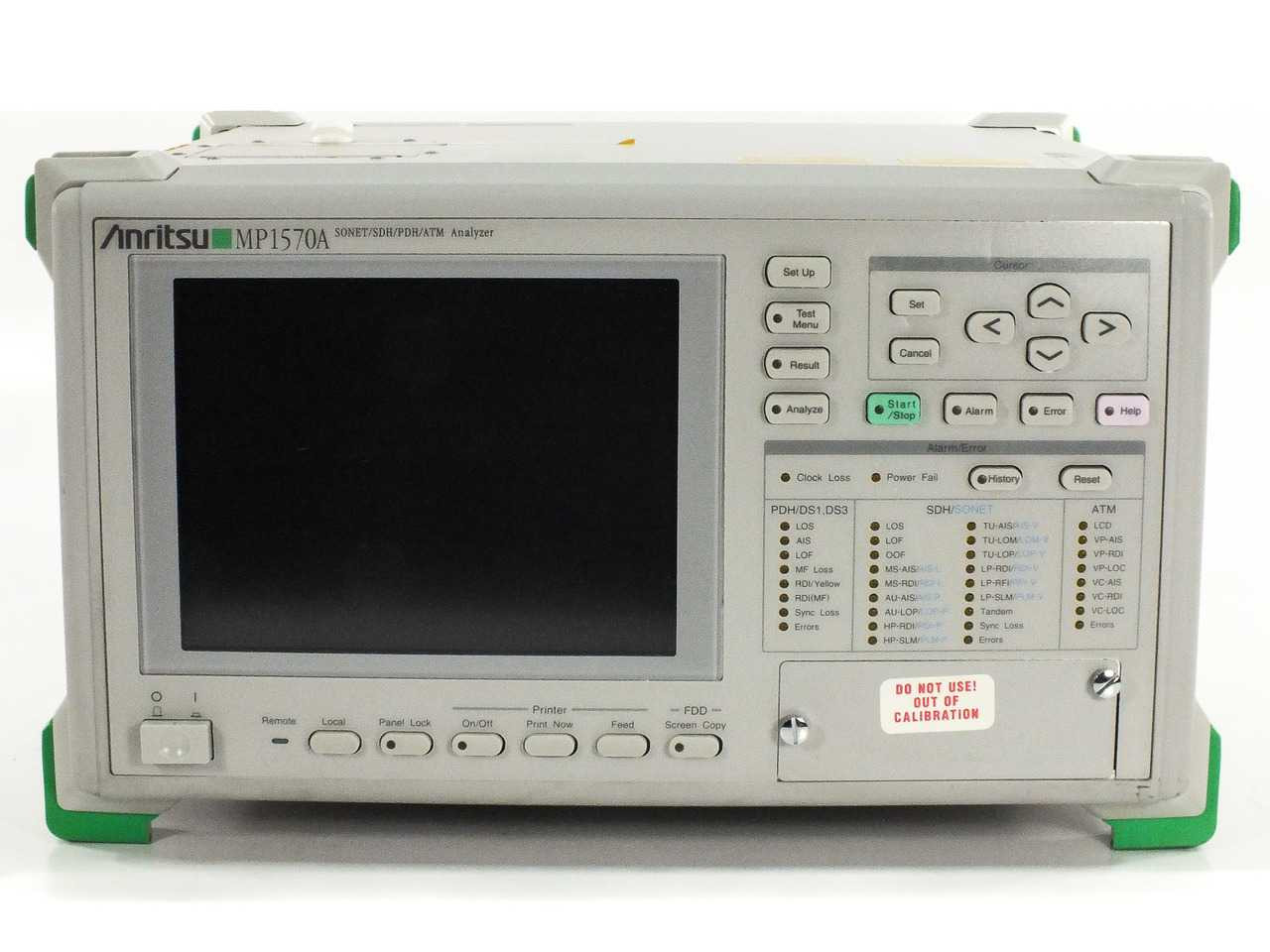 その他 MP1570A SONET/SDH/PDH/ATM Analyzer Anritsu MP1570A SONET/SDH/PDH/ATM Analyzer For Parts