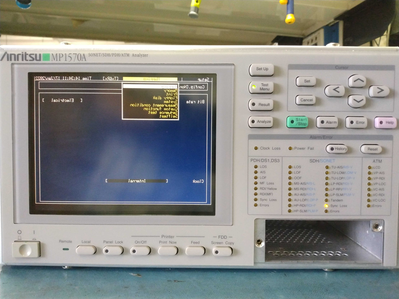 その他 MP1570A SONET/SDH/PDH/ATM Analyzer Anritsu MP1570A SONET/SDH/PDH/ATM Analyzer For Parts