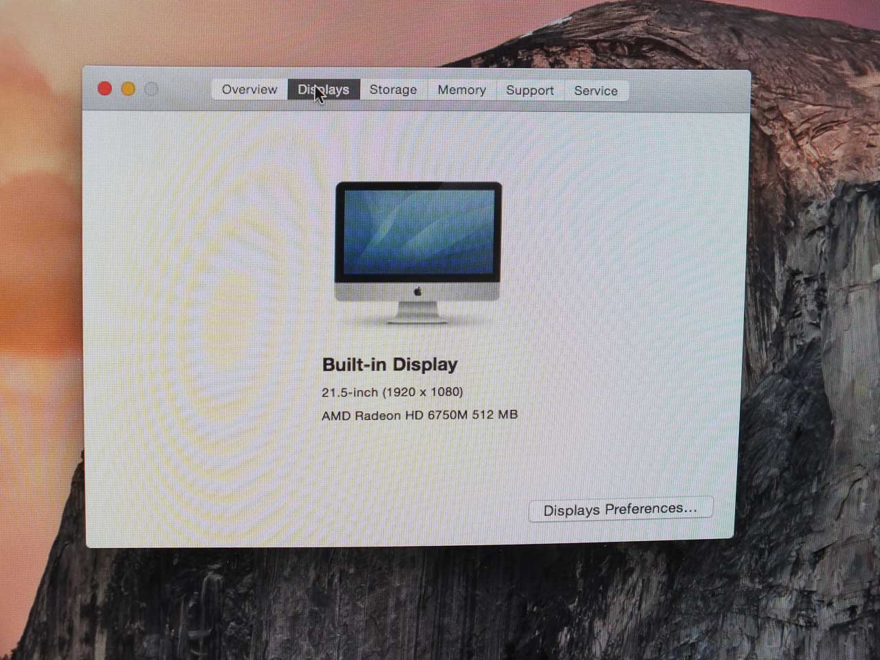 Apple MC309LL/A 21.5 inch iMac Core i5 2.5 GHz 4GB RAM 500GB HDD