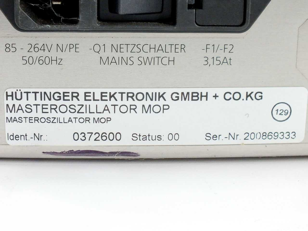 Trumpf Huttinger 0372600 MOP 2 Channel Master Oscillator 13.56MHz RF ...