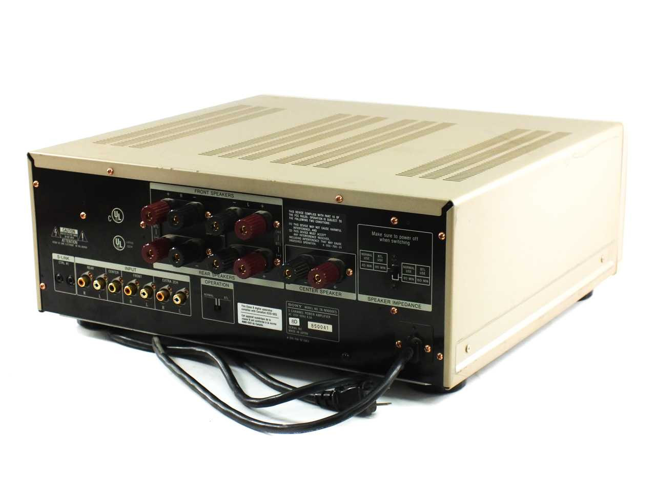 Sony TA-N9000ES 5-Channel Power Amplifier 115W x5