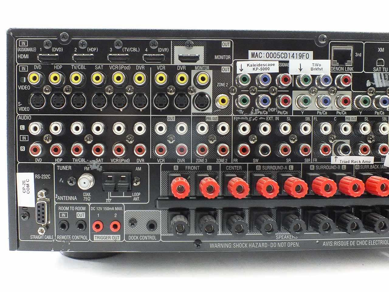 Denon AVR-3808CI Home Theater Receiver with HDMI Switching & Video