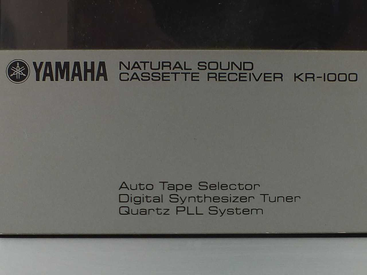 Yamaha KR-1000 2-Ch Tape Cassette Receiver with Radio - Bad Tape