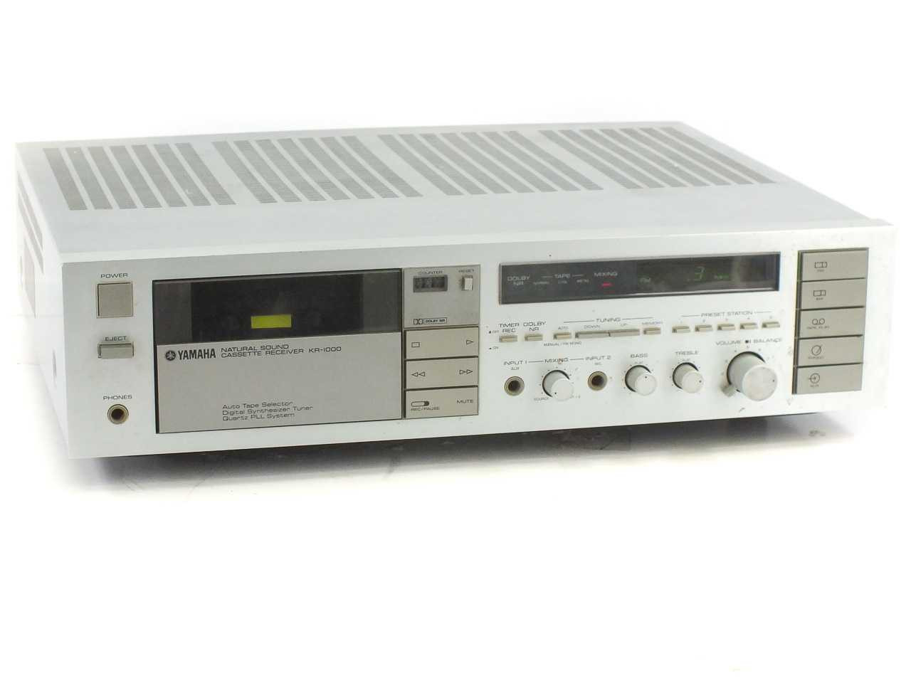 Yamaha KR-1000 2-Ch Tape Cassette Receiver with Radio - Bad Tape Yamaha KR-1000 2-Ch Tape Cassette Receiver with Radio - Bad Tape