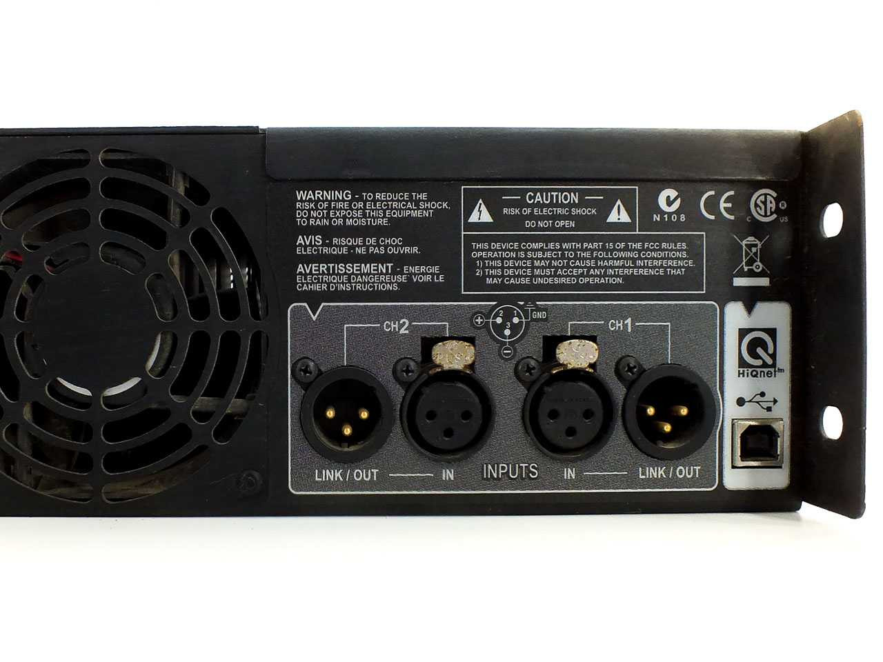 Crown XTi 1000 Power Amplifier w/DSP 275W per Channel 8 Ohms - No