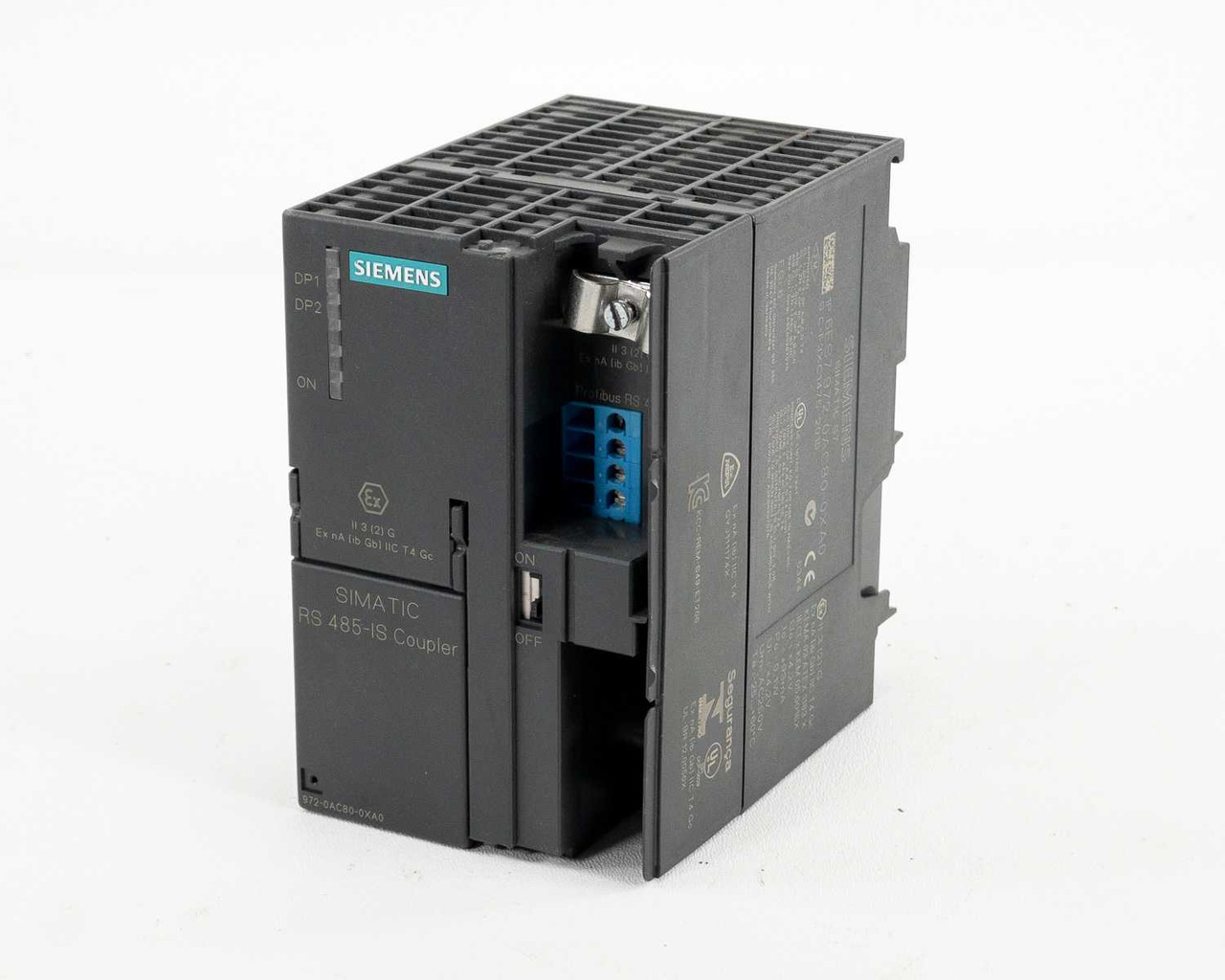 Siemens 6ES7972-0AC80-0XA0 Simatic S7 RS485-IS Coupler 4.2V, 93mA. 0.1W, AC  250V