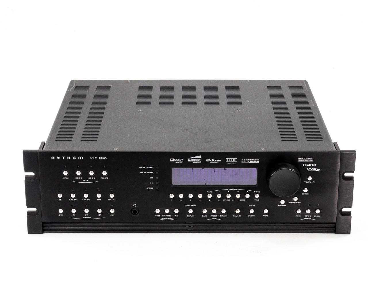 Anthem AVM 50V Multi Channel Preamp Audio/Video Processor 8 HDMI