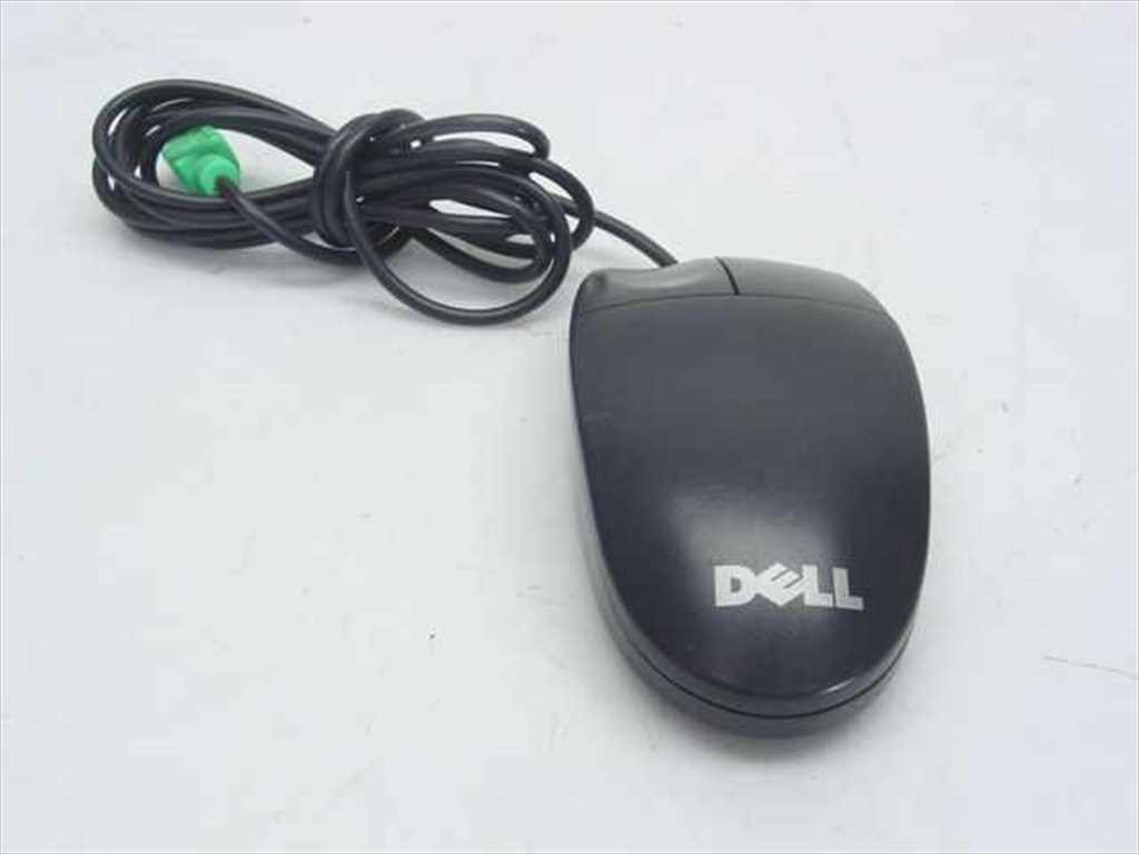 Dell M-SAW34 Black 2 Button PS2 Mouse Logitech