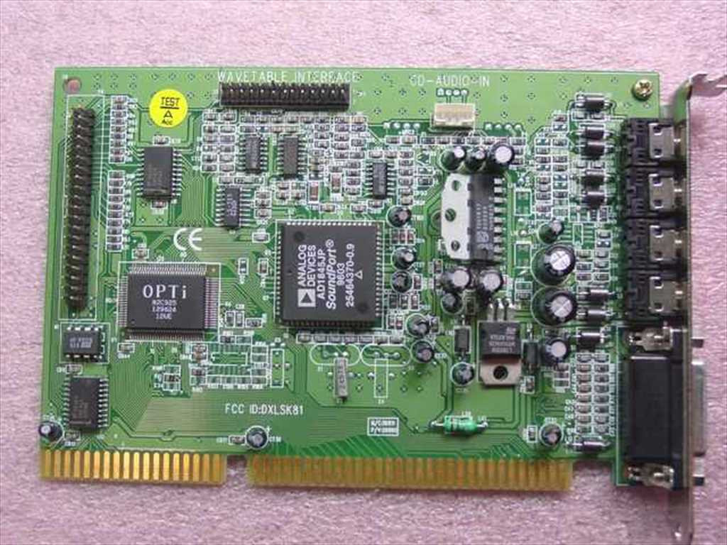 Analog Devices SoundPort ISA Sound Card Opti 82C925 (AD1845JP)