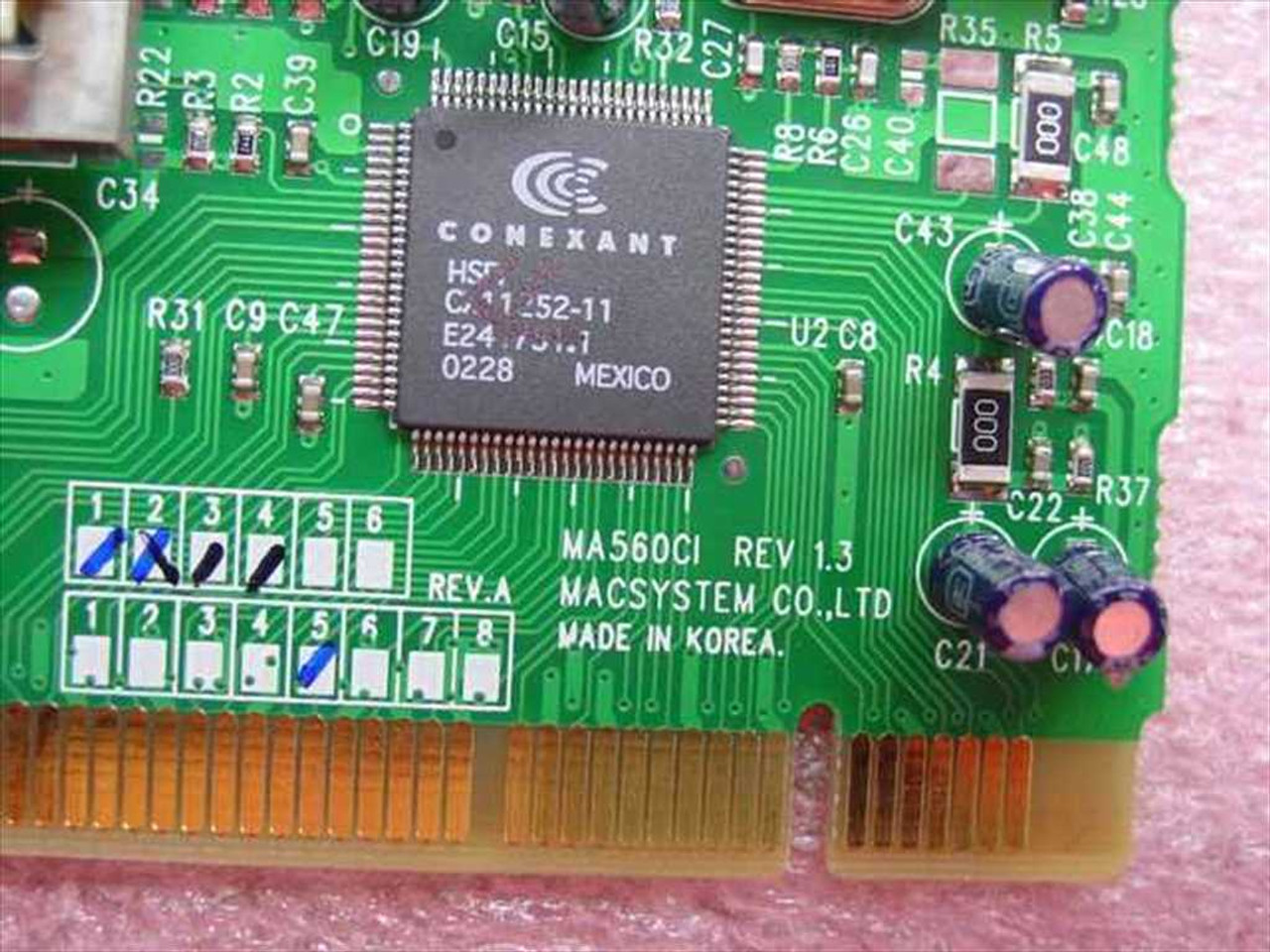 Macsystem, Inc. MA560CI Conexant 56K PCI Fax Modem Card