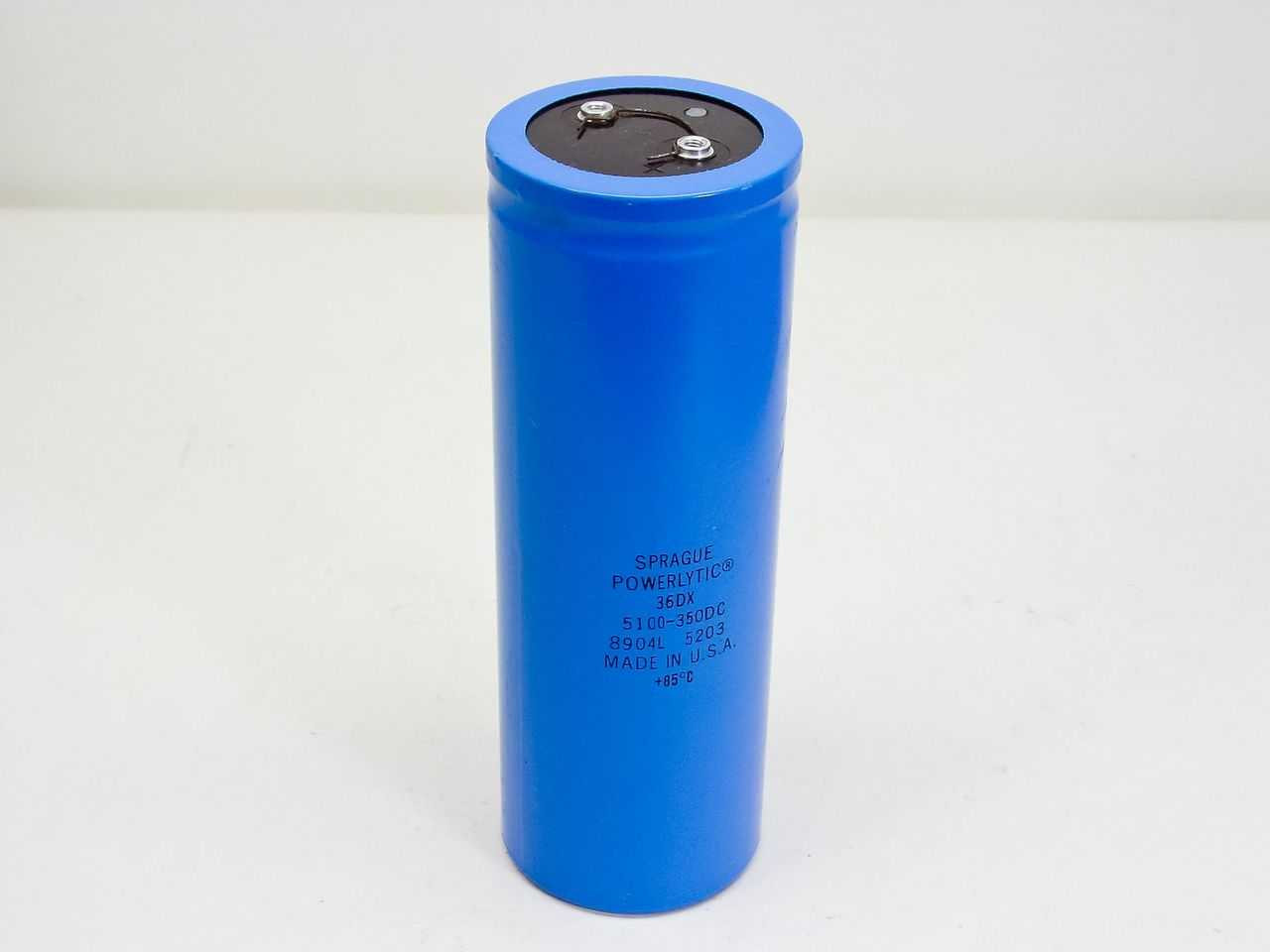 Sprague Powerlytic 36DX Capacitor 5100-350DC - Made in USA