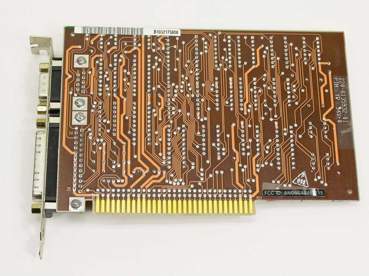 IBM 6448800XM 8-Bit ISA Serial Parallel Adapter Card 6135932