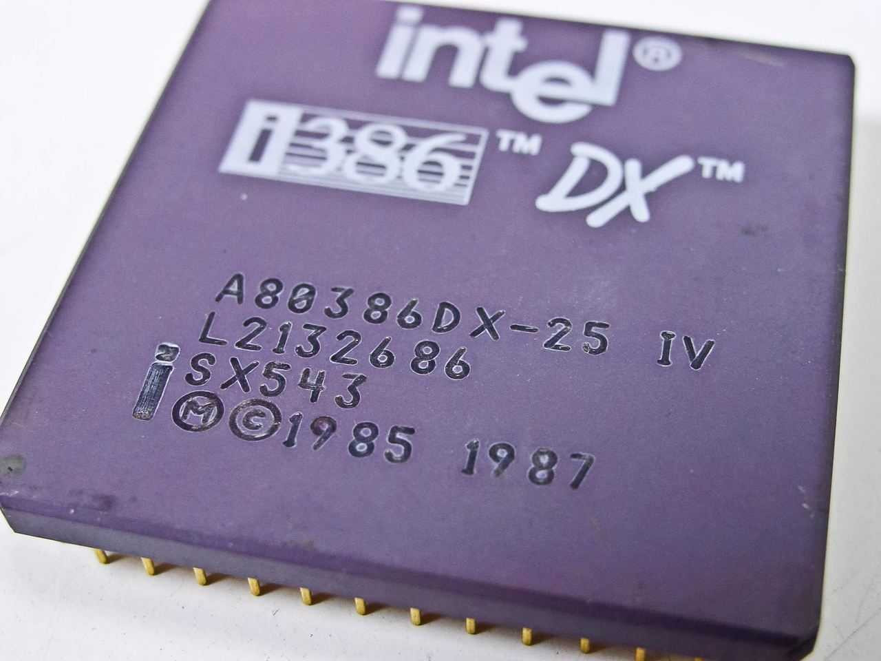 Intel A80386DX-25 i386 DX 25MHz CPU SX543 Processor
