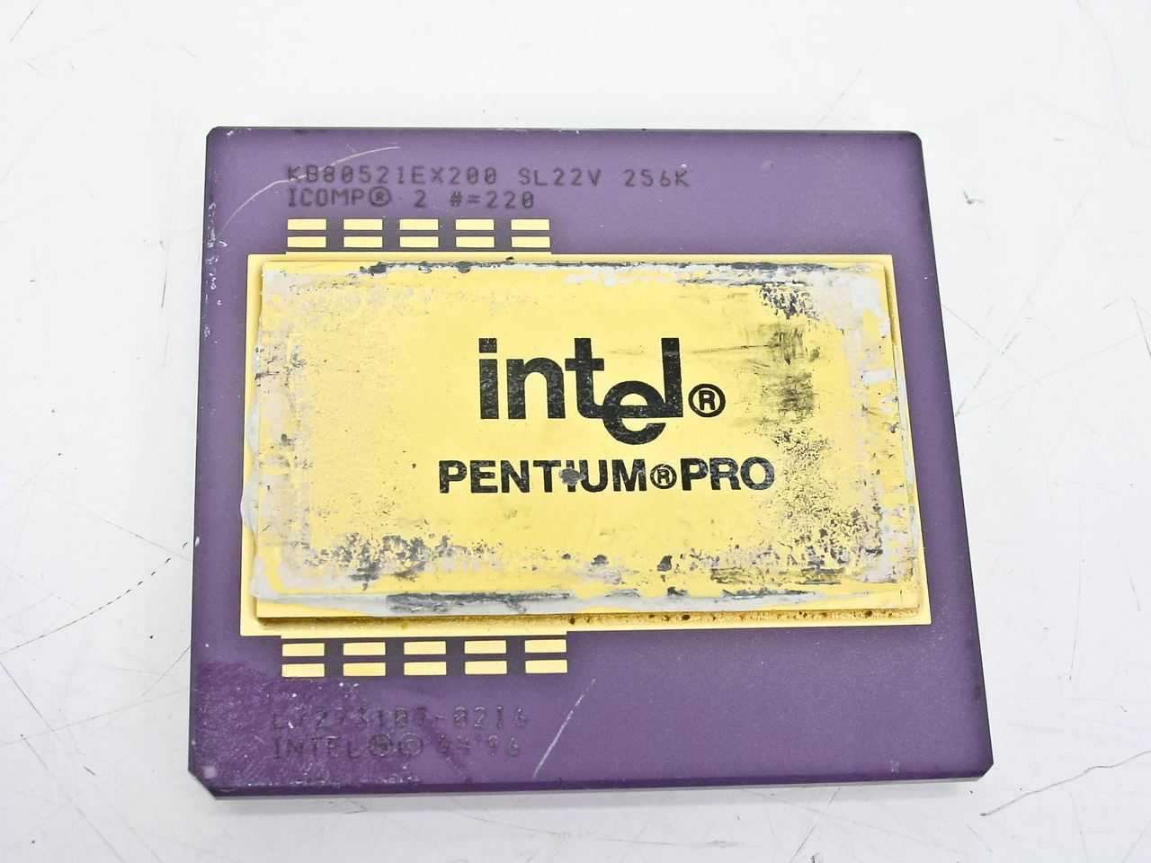 【完動品】Intel Pentium Pro 200Mhz SL22V Intel Pentium Pro 200MHz KB80521EX200 SL22V 256K