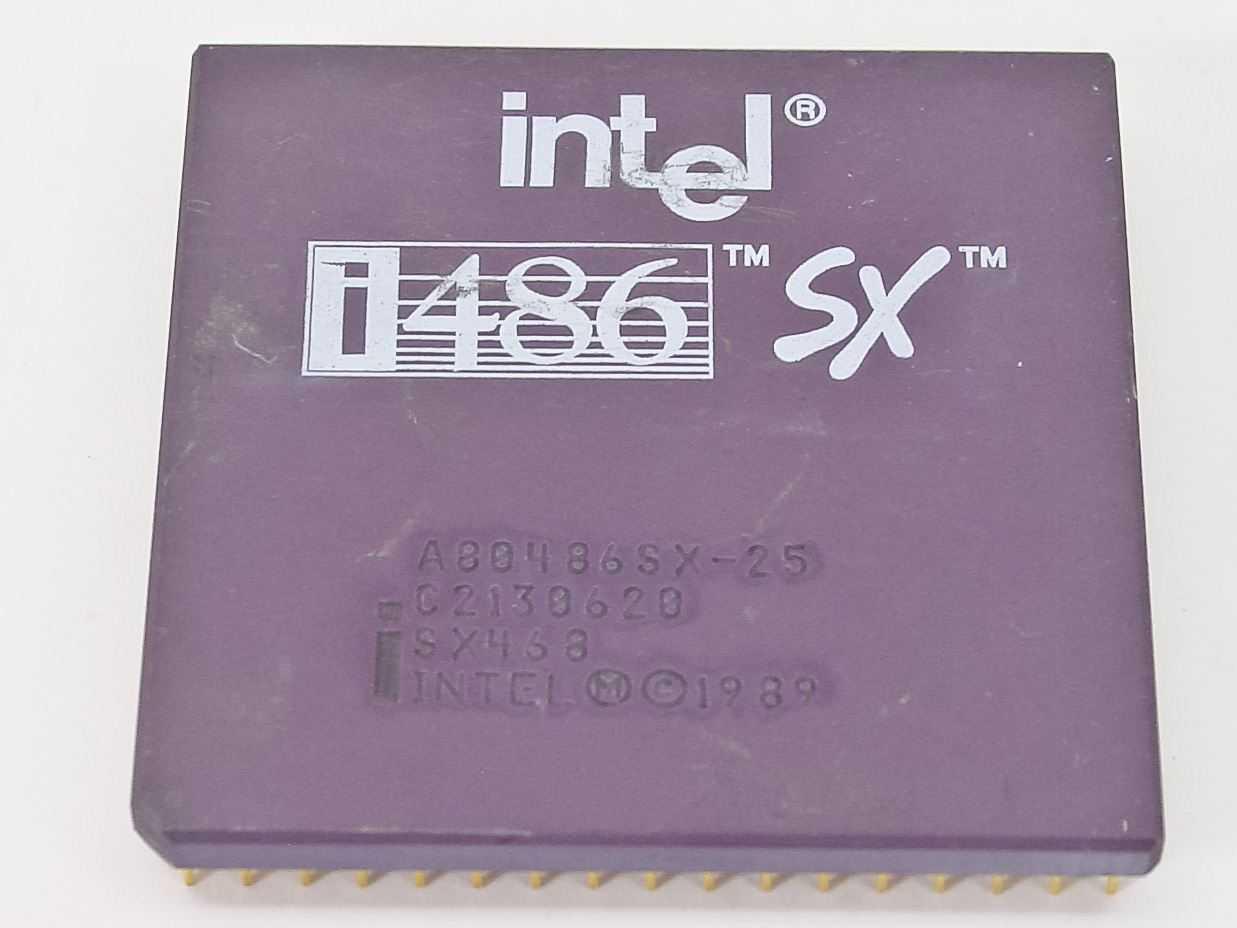 Intel A80486SX-25 i486 SX CPU 25MHz SX468 Processor