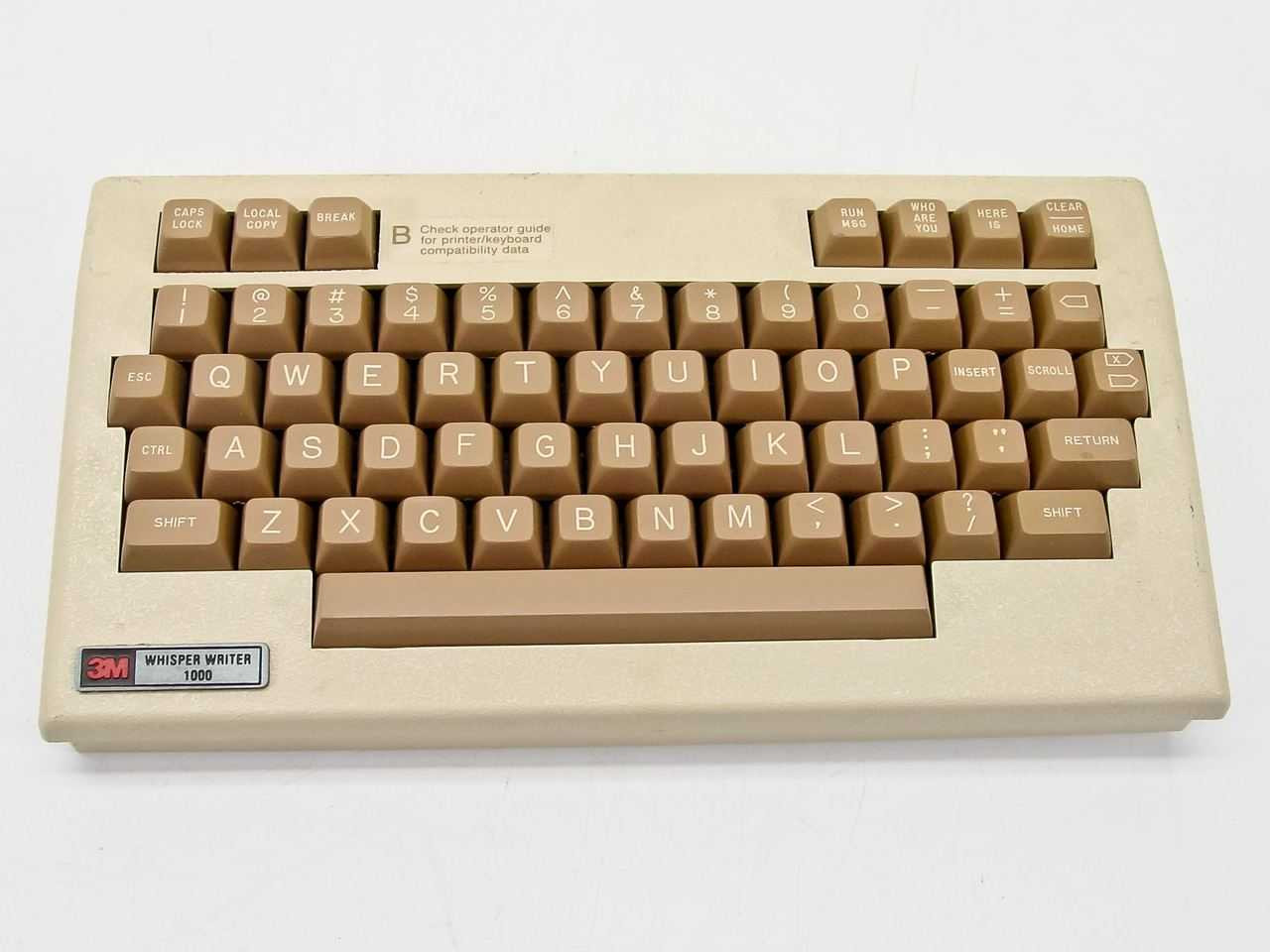 Teleprinter Keyboard 3M Whisper Writer 1000 Teleprinter with 1445 BC Keyboard (1480BA)