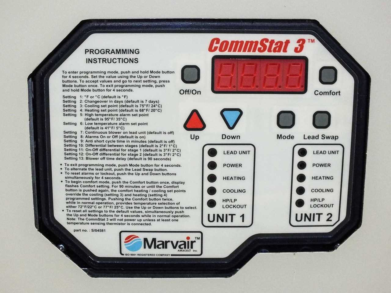 Marvair 6 Ton Air Conditioner Hvac System With Commstat3 Controller