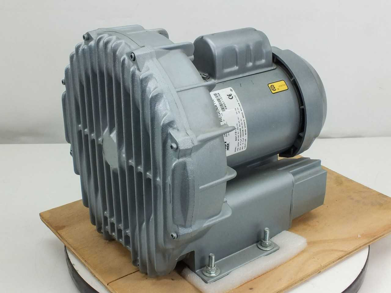 Gast R41102 Regenair Regenerative Blower 1 HP, 115/208230V, 50/60Hz