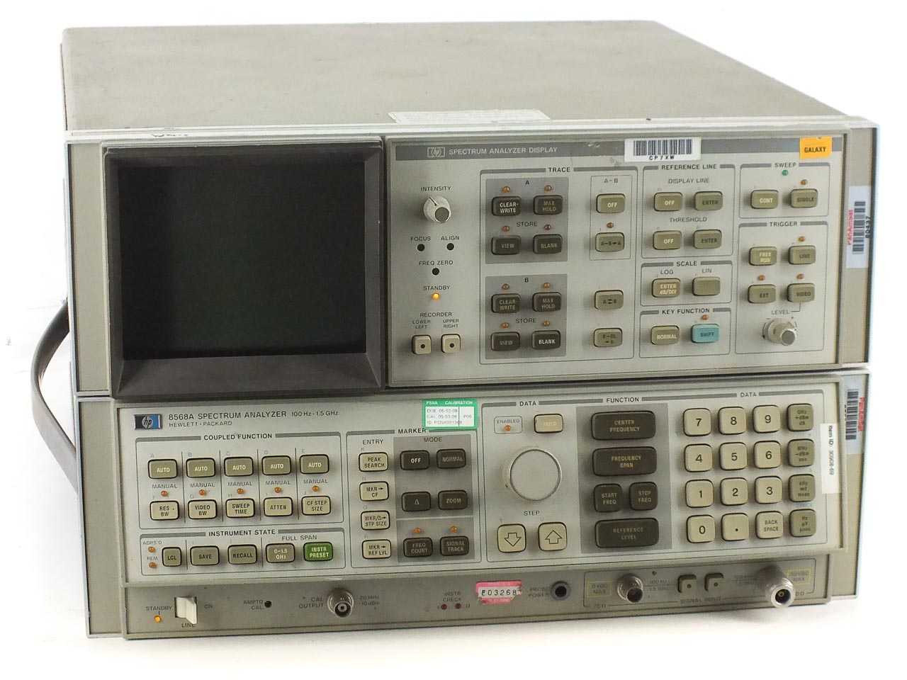 HP 8568A Spectrum Analyzer 100 Hz to 1.5 GHz, Option 001 - No Rack Ears ...