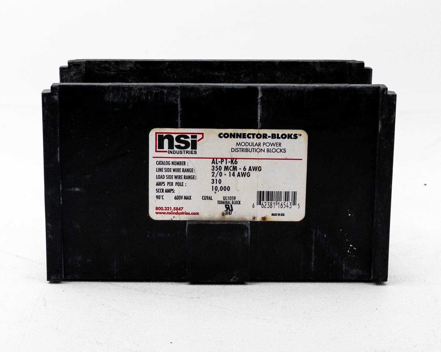 NSI Industries ALP1K6 Modular Power Distribution Blocks 310A per Pole