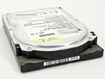 Western Digital WD400EB 40GB 3.5 inch IDE hard drive – top label view showing WD400 branding