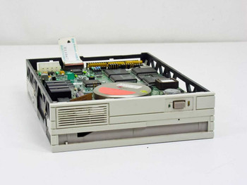 Iomega Beta 20CA 01084500 vintage optical drive – angled top view showing open chassis with PCB and optical assembly