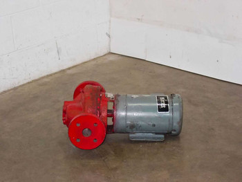 Bell & Gossett 1-1/2X7B Series 80 centrifugal pump – right side overall view showing red pump casing and flanged discharge