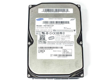 Samsung HD160JJ/P 160GB SATA 7200RPM 3.5-inch hard drive — top label view showing model number and Dell YD586 OEM branding