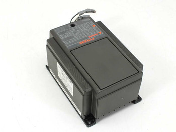 Fuji Electric FVR-E9S inverter — left-side view showing side panel, top cover, and mounting foot