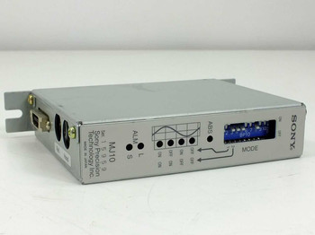 Sony MJ10 Digiruler detector position feedback module – angled top view showing front panel with MODE switch, ABS indicator, and Sony logo