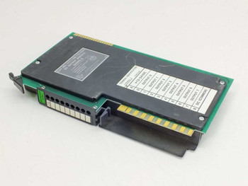 Allen-Bradley 1771-OB Series B DC Output Module – angled front-left view showing output wiring terminal block and edge connector