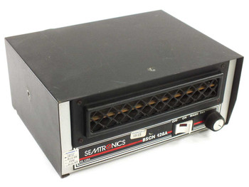 Semtronics BSCN 128A benchtop warm-air ionizer — front three-quarter view showing louvered air outlet and front panel controls