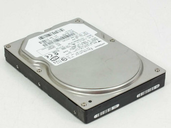 Hitachi Deskstar HDS728040PLAT20 40GB IDE hard drive – top/front angled view showing label and drive housing