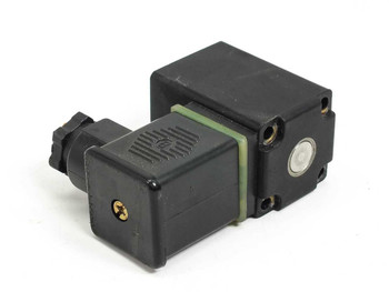 Burkert 0212 A 3.0 NBR solenoid valve – top and rear three-quarter view showing coil housing, green seal ring, and MS connector