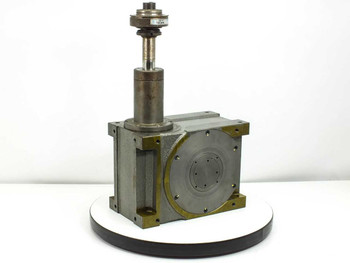 Sandex 11FU Rotary Indexing Drive rear-right view showing circular output flange face and mounting bolt pattern