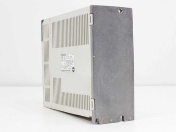 Mitsubishi MR-J2S-70A-U006 AC servo drive – right side panel view showing rating label and ventilation slots
