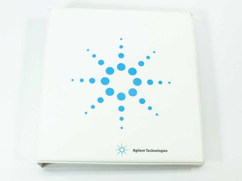 HP Agilent E1406A Command Module User's Manual front cover in white Agilent Technologies binder