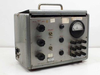 Carl Olsson OLTRO LS7C Likriktare rectifier — front panel with voltage/current selector knobs and analog V/mA meter
