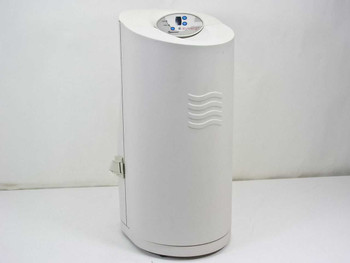 Rheodyne EV500-104-PH Phenomenex Synergi column selector – right side exterior view showing cylindrical white enclosure and top control panel