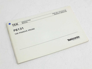 Tektronix P6131 10X Passive Probe Instruction Manual front cover showing part number 070-4210-00