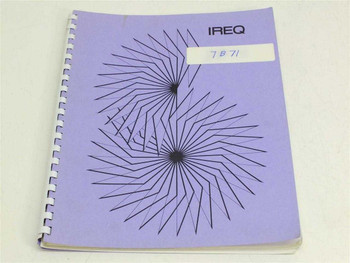 Tektronix 7B71 Delaying Time Base instruction manual copy — purple IREQ cover with spiral binding, handwritten '7B71' label