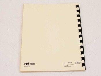 Northern Telecom Model 4002 manual back cover showing nt Northern Telecom logo and publisher address block, Concord New Hampshire