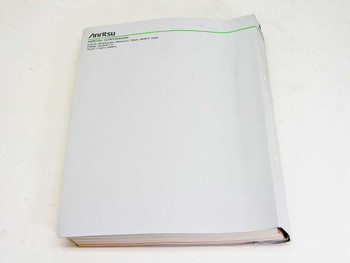 Anritsu MP1570A Operation Manual Vol.1 — rear view of binder showing Anritsu Corporation details