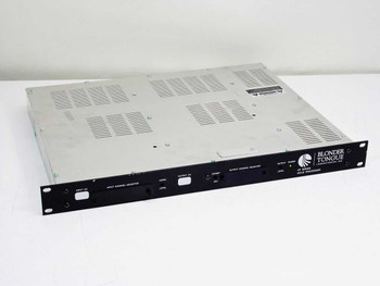 Blonder Tongue AP60-550 Agile Processor – three-quarter front/top view showing 1U rackmount chassis with Blonder Tongue logo on front panel