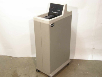 Matrix Instruments PCR Film Recorder 60-23-0012 – full front view showing floor-standing cabinet on casters with top control panel