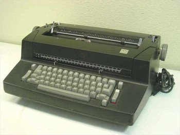 IBM Correcting Selectric II electric typewriter – front three-quarter view showing full keyboard and paper guide