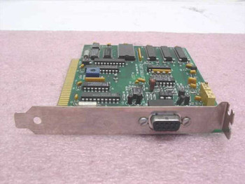 Telectronics Pacing Systems 190-6599 ISA Heart Simulator Card — angled front view showing DB-9 bracket connector and ISA edge connector
